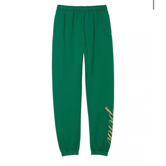 Victorias Secret VS PINK Outfit Campus Sweats Set Garnett Green XL Hoodie Jogger - Picture 4 of 9
